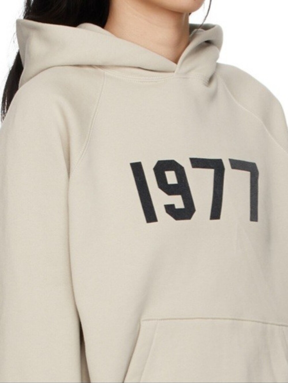 FEAR OF GOD Essentials 1977 Oversized Slouchy Hoodie Women's M Logo Embroidered